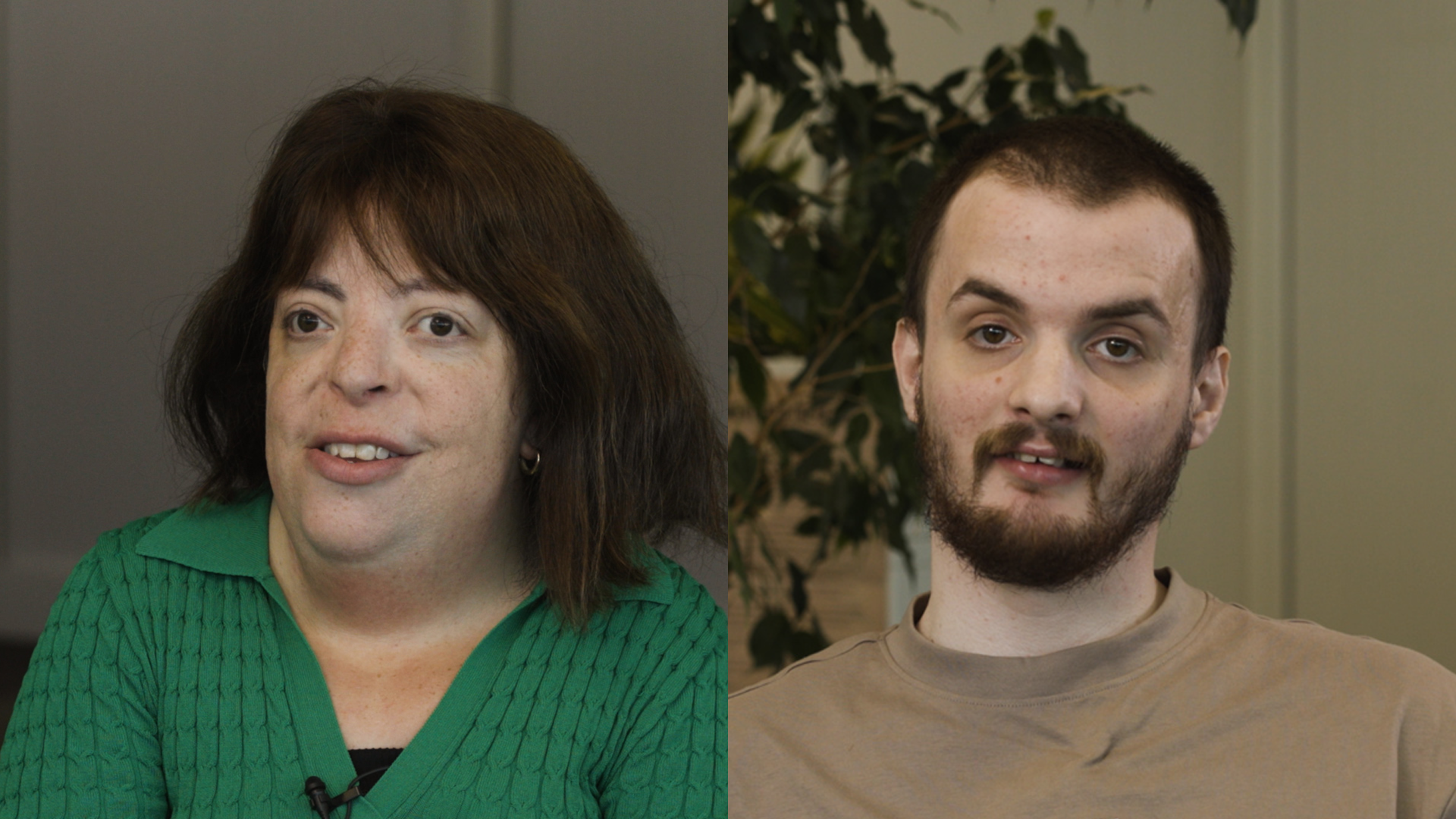 Nina and Clinton in the Everyday Harm overview video